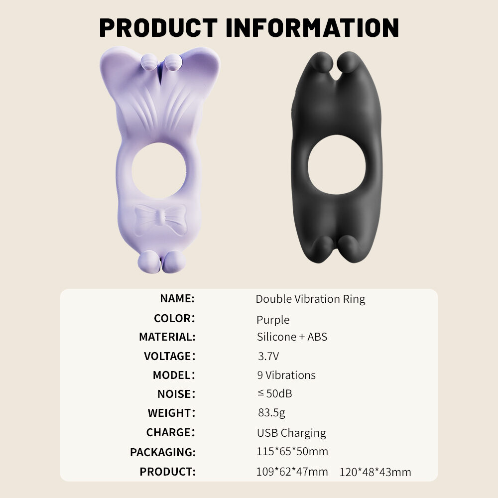 Bunny & Butterfly Cock Rings - 75