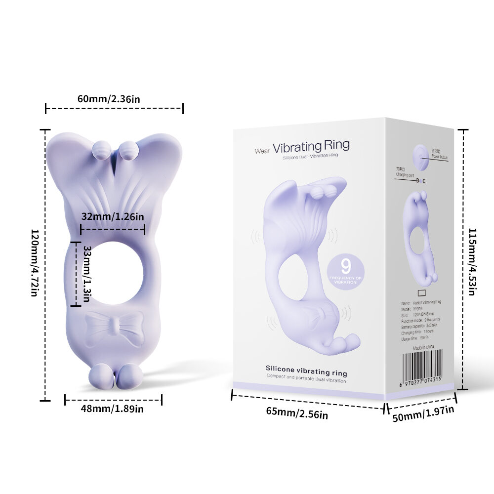 Bunny & Butterfly Cock Rings - 86